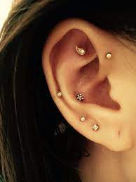 Multi Ear Piercings Conch Mariatash Ear Piercings Conch Ear Piercings Ear Peircings