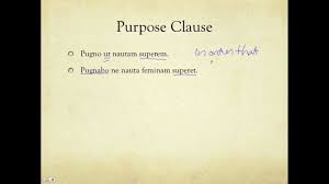 Purpose Clauses Youtube