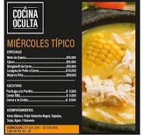 La Cocina Oculta Restaurante - Hoy es Miércoles Típico ...