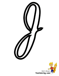 Students practice writing the letter j in upper and lower case; Fancy Cursive J Capital Page 1 Line 17qq Com