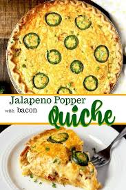 This Jalapeno Popper Quiche Recipe Is Made Easy By Using Store Bought Premade Pie Crust Loaded Wit Breakfast Quiche Recipes Quiche Recipes Quiche Recipes Easy