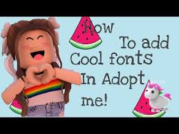 How To Add Fonts In Adopt Me Youtube