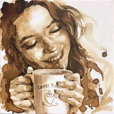 Expressive Portraits Painted With Coffee By Ilona Zabolotna I Artsy Shark Coffee Art Painting Coffee Painting Portrait Painting