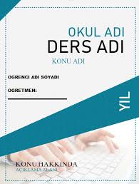 Kimya dersi ödev kapakları 167,13 kb (i̇ndirme: En Guzel Odev Kapaklari Ornekleri Word Indir Hangisoru Com