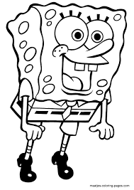 A Happy Spongebob Squarepants Coloring Page Spongebob Drawings Cartoon Coloring Pages Spongebob Coloring