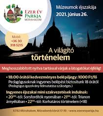 Ma kerül sor az idei múzeumok éjszakájára. Muzeumok Ejszakaja Ezer Ev Parkja