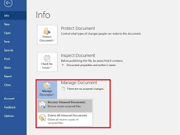 How To Recover An Unsaved Word Document