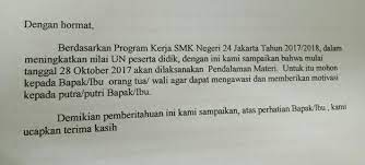 Contoh surat resmi tersebut ialah sebagai berikut. Buatlah Surat Setengah Resmi Untuk Komite Sekolah Brainly Co Id