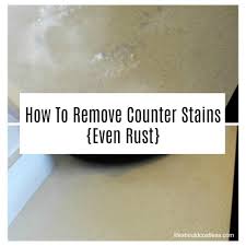 This One Time A Walmart Bag Got Sat On My Counter And It Was A Couple Of Days Before I Had Time To Move Clean Rust Stains Remove Rust Stains How