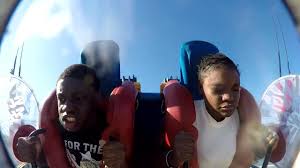 Some say it takes nerves of steel to participate on a slingshot ride. Girl S Wig Falls Of During Slingshot Ride Jukin Media Inc