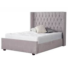 Check out our idea for a diy padded headboard on a malm bed frame. Gabriella Diamante Headboard Bed Frame In Grey Velvet Fads