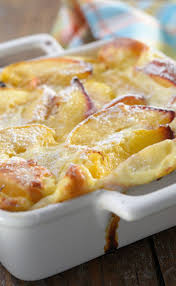 Clafoutis Peches Et Amandes Recette Clafoutis Recette Clafoutis Peche Clafoutis Peche