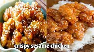 Sticky asian glazed chicken is tender and juicy chicken coated in a sticky sweet asian sauce. Crispy Sesame Chicken With A Sticky Asian Sauce Served With Noodles Youtube