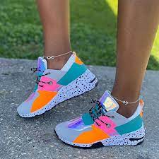 Shop puma's collection of on trend neon & bright colored shoes and clothing. Women Vulcanized Shoes Ladies Colorful Sneakers Lace Up Female Platform Autumn Spring Women S Fashion Comfort Casual Footwear Women S Vulcanize Shoes Aliexpress