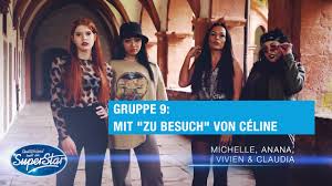 Claudia haas kommt im ersten. Gruppe 9 Vivien Anna Michelle Claudia Mit Zu Besuch Von Celine Dsds 2021 Youtube
