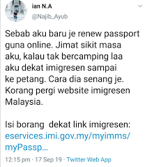 In the latest global index ranking, our malaysian passport is ranked top 10 in asia, allowing us to visit 119 countries without a visa. Renew Passport Online Jabatan Imigresen Malaysia Facebook