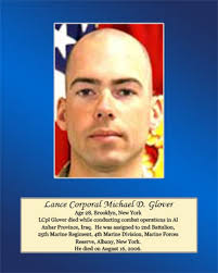 Glover, Lance Cpl. Michael D. > U.S. Marine Corps Forces Reserve > Biography