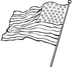 White is the color of purity. American Flag Coloring Page For The Love Of The Country