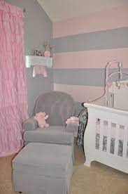 Estelar textiler baby pink blackout curtains silver wave line print striped window blackout curtains for girls bedroom, 52w×45l, 2 panels 4.7 out of 5 stars 1,353 $29.49 $ 29. Peyton S Pink And Gray Nursery Project Nursery Pink Striped Walls Pink And Gray Nursery Pink Bedroom For Girls