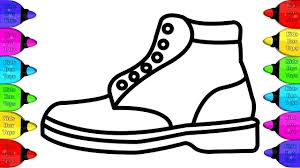 Vẽ Va To Mau Giay Xinh Be Học To Mau Glitter Beauty Shoes Draw And C Coloring Pages For Kids Coloring Pages Peace Gesture