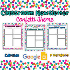 Thus, you teachers may need newspaper template google docs, or google docs newsletter template. Editable Newsletter Template Google Worksheets Teaching Resources Tpt