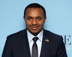 fifth from left) at the reception