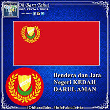 Bendera negeri kedah darul aman. Oh Baru Tahu Endera Kedah Bendera Negeri Kedah Memaparkan Anak Bulan Sabit Berwarna Hijau Di Bawah Perisai Kuning Yang Tanda Negeri Ini Beragama Islam Dan Dilingkungi Oleh Jambangan Padi Berwarna Kuning