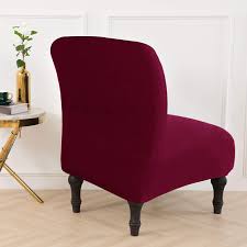 Maybe you would like to learn more about one of these? Armless Accent Chair Cover Black Stretch Universal Thin Fabric Living Room Chair Cover Furniture Protector Removable Washable For Home Hotel Living Room Large Size Armless Slipper Chair Slipcover Armchair Slipcovers Home