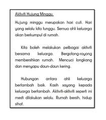 Oleh sebab itu, semangat kejiranan makin pudar untuk mereka yang tinggal di kawasan bandar. Sk Telok Bahang Baca Contoh Karangan Aktiviti Dihujung Facebook