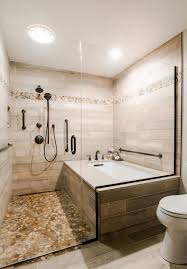 Combine with an accent color such as gold to create an art deco aesthetic. Small Walk In Shower Bathroom Ideas Novocom Top