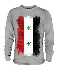 Die irakische flagge hat drei horizontale streifen (rot, weiß und schwarz), ebenso wie die ägyptische flagge. Syria Grunge Flag Unisex Sweater Jumper Sweater Sweatshirt Mens Womens Ebay