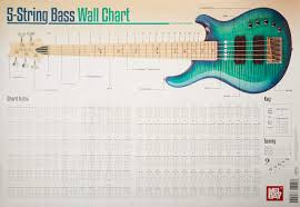 5 string bass chord wall chart corey dozier 9780786685677