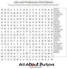 Whether you already have a job and want to find another one or you're unemployed looking for work, your career search is an important one. Word Search Puzzles Word Find Word Search Printables Free Printable Word Searches