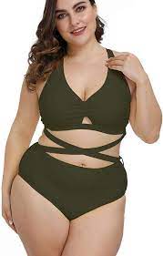 #swimsuit #one piece swimsuit #plus size model #plus size swimsuit #reflect #speedo australia. Amazon Com Kisscynest Women S Plus Size Swimwear 2 Piece High Waisted Swimsuit Bathing Suit Clothing