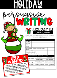 Holiday Writing Activity Persuasive Writing Persuasive Writing Persuasive Writing Activities Writing Activities