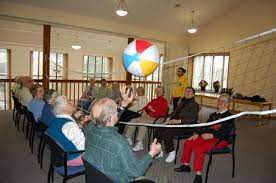 37 senior activity ideas & resource guide for coronavirus. Beach Ball Volleyball A Hit With Senior Citizens Nursing Home Activities Senior Living Activities Senior Activities