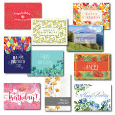 Add distinct details and heartfelt messages then purchase these custom business birthday cards in large quantities to send throughout the year. Birthday Greeting Cards Professional Designs For Personal Or Business Use This 30 Card Boxed Set Contains 3 Each Of 10 Different Happy Birthday Cards With 31 White Vellum Envelopes Amazon In Office Products