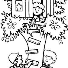 They are surprised to join john muir and president theodore roosevelt on the most significant camping trip in. Tree House Coloring Pages For Kids Drawing With Crayons