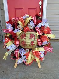 Cny Wreath Chinese New Year Holiday 4th Of July Wreath