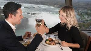 Visibility from the observatory on a clear day is 80 miles (129 km). Planning The Perfect Date Night Skylon Tower Skylon Tower