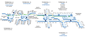 Houston Intercontinental Iah Airport Map United Airlines Airport Map George Bush Intercontinental Airport Houston Airport