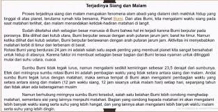 2.tiada siapa boleh mengubah peraturan allah. Tuliskan Perbandingan Sesudah Membaca Dan Sebelum Membaca Teks Terjadinya Siang Dan Malam Sebelum Brainly Co Id