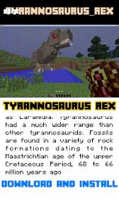 It should be a.jar file. Dinosaur Mod Guide Free Epic Dinosaurs Mods Wiki For Minecraft Pc Game Edition Apps 148apps