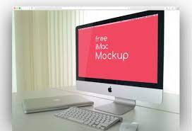 Download Free Psd Imac Mockup Template Psd Template Free Imac Mockup Free Mockup Free Psd