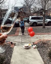 Birthday Surprise Ideas For Sister In Lockdown Thank You For Surprising Me With A 6 Ft Distance Birthday Cake And Flowers In 2020 Funny Birthday Gifts Birthday Surprise Party Happy Birthday Wishes