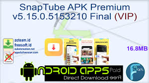 Con snaptube podrás ver y descargar vídeos de distintas plataformas y apps como instagram, youtube, whatsapp o tiktok y convertirlos en formato audio en mp3. Snaptube Apk Premium V5 15 0 5153210 Final Vip Free Download