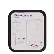 New Part Chart Magnetic Screw Mat Maps For Iphone 6 6p 6s 7 7p 8 8p X Xs Max Xr Repair 1pcs Magnetic Screw Mat And 12pcs Phone Part Chart Assembly