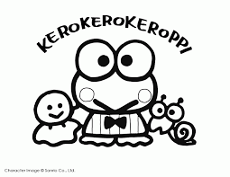 Printable coloring and activity pages are one way to keep the kids happy (or at least occupie. Keroppi Coloring Pages Coloring Home