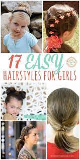 17 Lazy Hairstyle Ideas For Girls That Are Actually Easy To Do Little Girl Hairstyles Kids Hairstyles Girls Hairstyles Easy