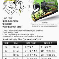 dirt bike helmets size chart online bike retailer